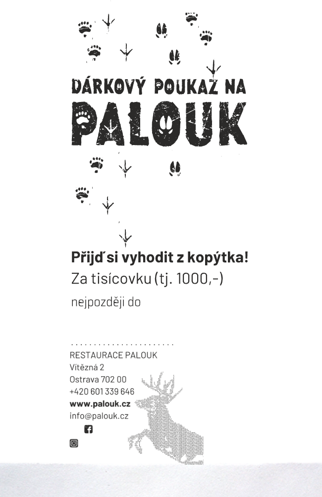 Dárkový poukaz Palouk v hodnotě 1 000,- Kč